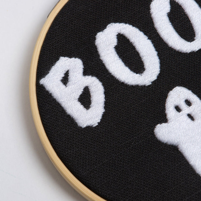 Embroidery Kit - Halloween Boo Ghost - Wool Couture