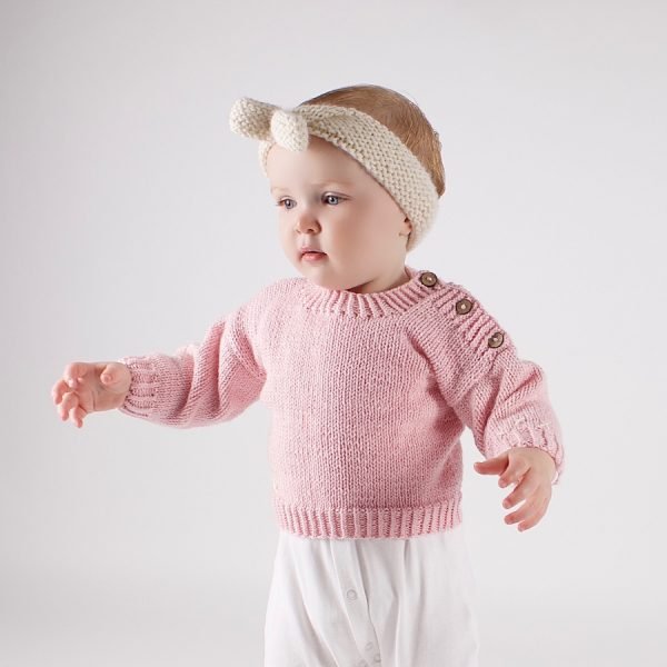 Emma Baby Jumper Knitting Kit - Wool Couture