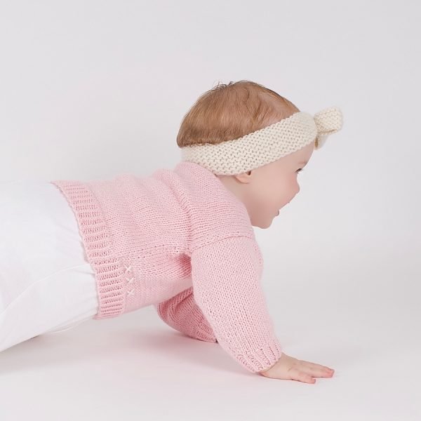 Emma Baby Jumper Knitting Kit - Wool Couture