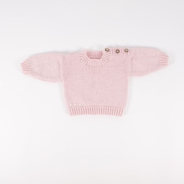 Emma Baby Jumper Knitting Kit - Wool Couture