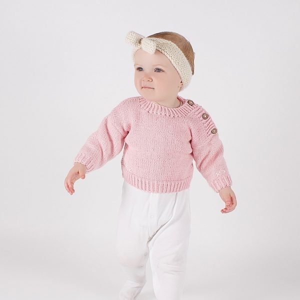 Emma Baby Jumper Knitting Kit - Wool Couture