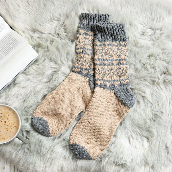 Fair Isle Socks Knitting Kit - Wool Couture