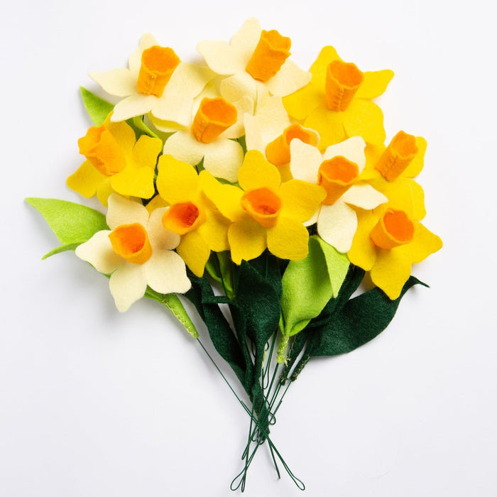 Felt Craft Kit - A Dozen Daffodils - Wool Couture