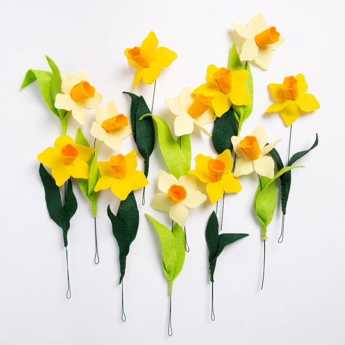 Felt Craft Kit - A Dozen Daffodils - Wool Couture