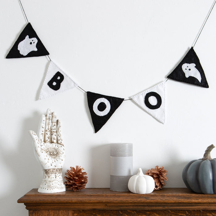 Felt Craft Kit - Boo Halloween Bunting - Wool Couture