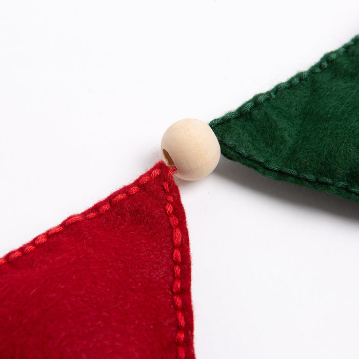 Felt Craft Kit - Christmas Flag Garland - Wool Couture