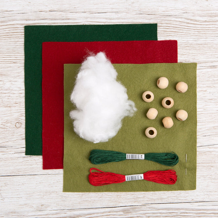 Felt Craft Kit - Christmas Flag Garland - Wool Couture