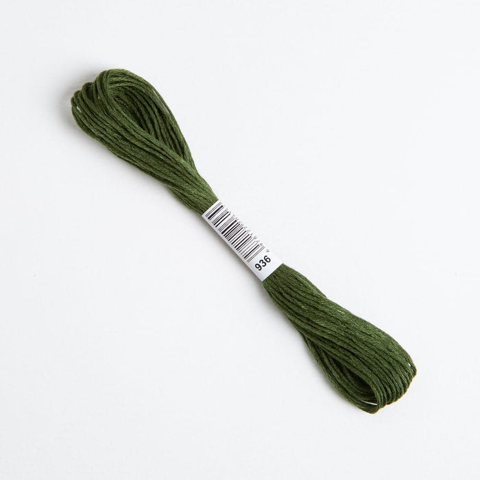 Forest Green Embroidery Thread Floss 936 - Wool Couture
