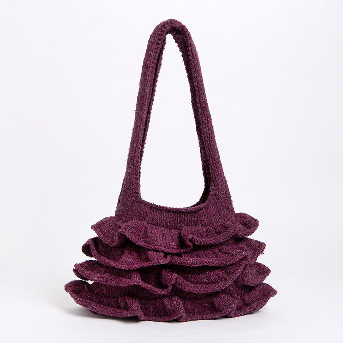 Frill Bag Knitting Kit - Wool Couture