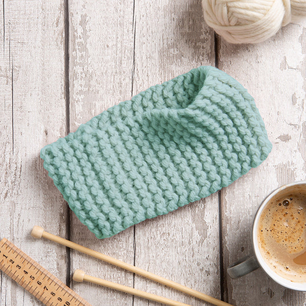 Garter Headband Knitting Kit - Beginner Basics - Wool Couture