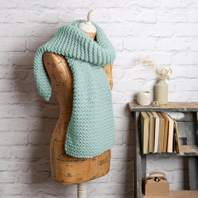 Garter Scarf Knitting Kit - Beginner Basics - Wool Couture