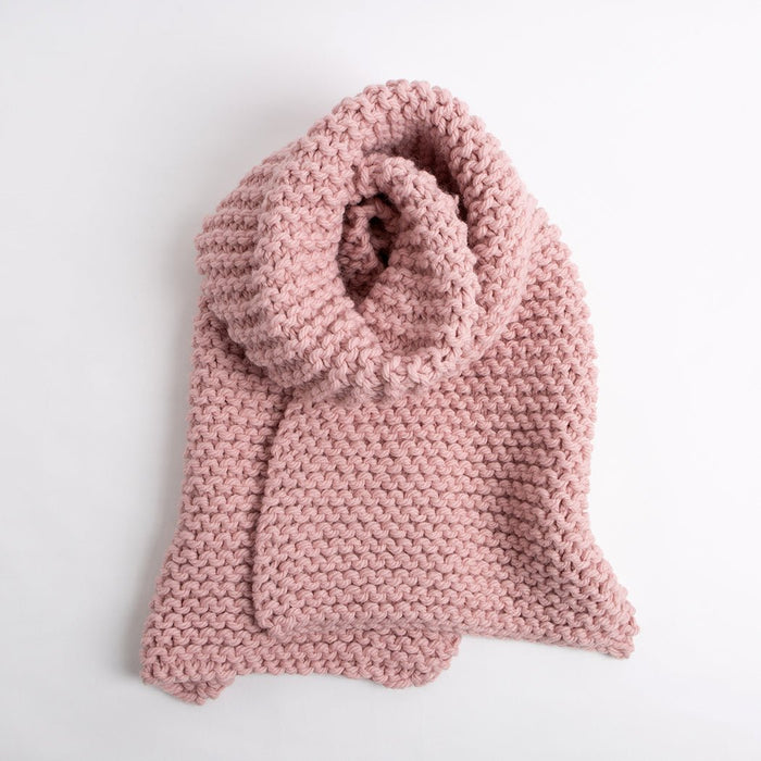 Garter Scarf Knitting Kit - Beginners Basics - Wool Couture