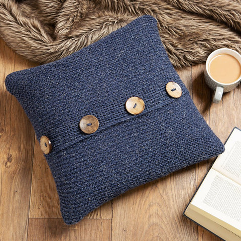 Garter Stitch Cushion Knitting Kit - Wool Couture