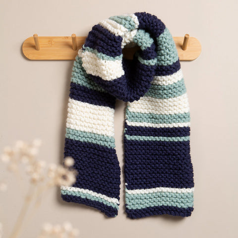 Garter Stripe Scarf Knitting Kit - Wool Couture