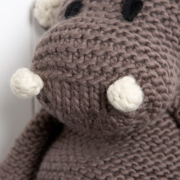 Giant Annie the Hippo Knitting Kit - Wool Couture