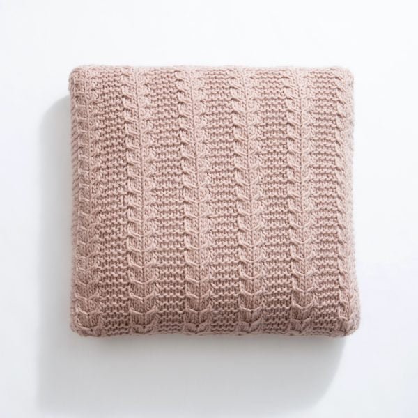 Giant Cable Cushion Knitting Kit - Wool Couture