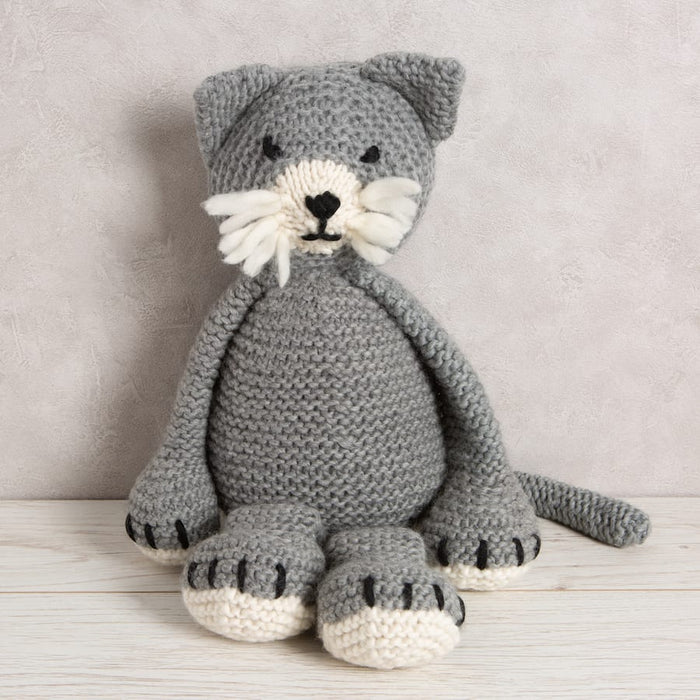 Giant Chloe the Cat Knitting Kit - Wool Couture