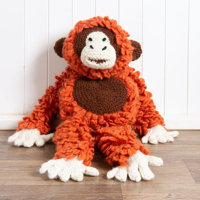 Giant David the Orangutan Knitting Kit - Wool Couture