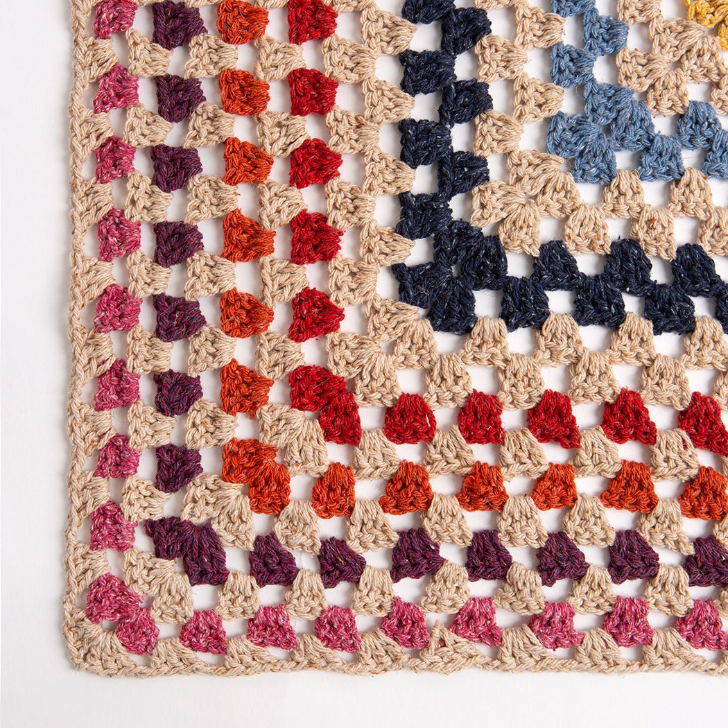 Giant Granny Square Blanket Crochet Kit Wool Couture