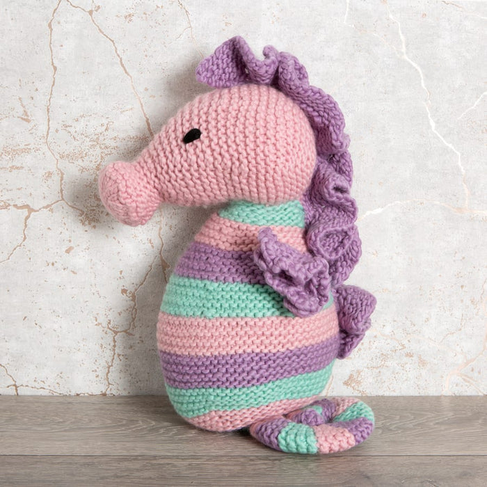 Giant Joan the Seahorse Knitting Kit - Wool Couture