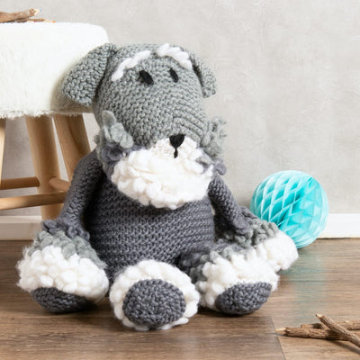 Giant Ozzy the Schnauzer Knitting Kit - Wool Couture