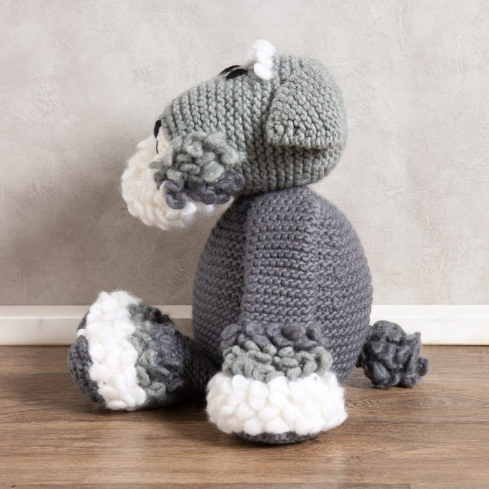 Giant Ozzy the Schnauzer Knitting Kit - Wool Couture
