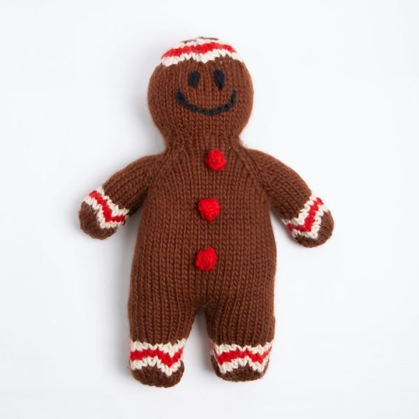 Gingerbread Man Knitting Kit - Wool Couture