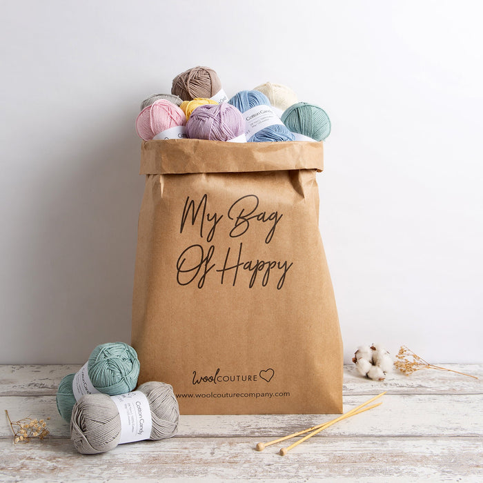 Gingham Blanket Knitting Kit - Wool Couture