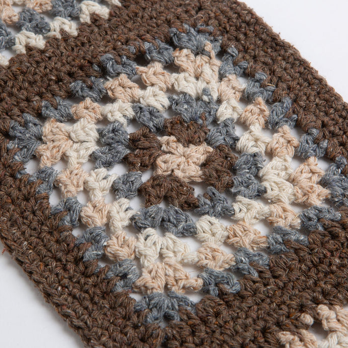 Granny Annie Squares Scarf Crochet Kit - Woodland - Wool Couture