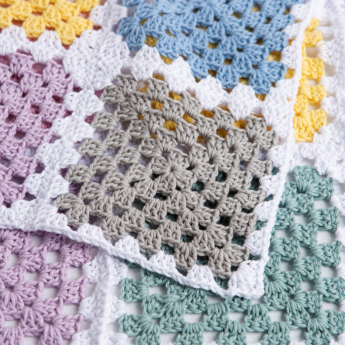 Granny Square Blanket Crochet Kit - Wool Couture