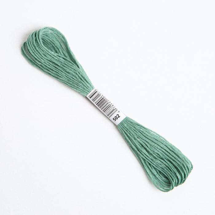 Green Breeze Embroidery Thread Floss 502 - Wool Couture