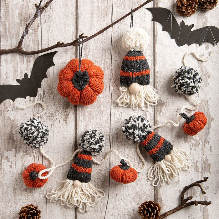 Halloween Decorations Garland & Baubles Knitting Kit - Wool Couture