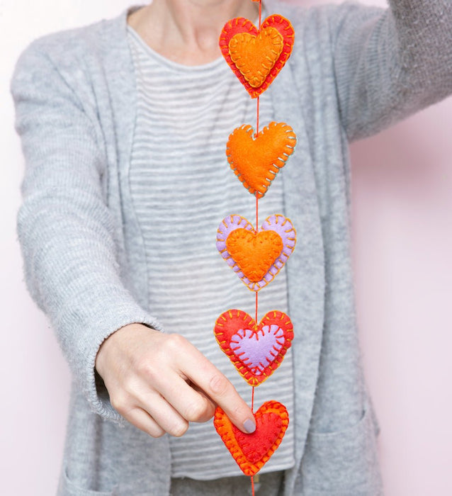 Handful of Hearts Felt PDF Pattern - Wool Couture