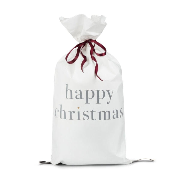 HAPPY CHRISTMAS Large Paper Sack - Wool Couture