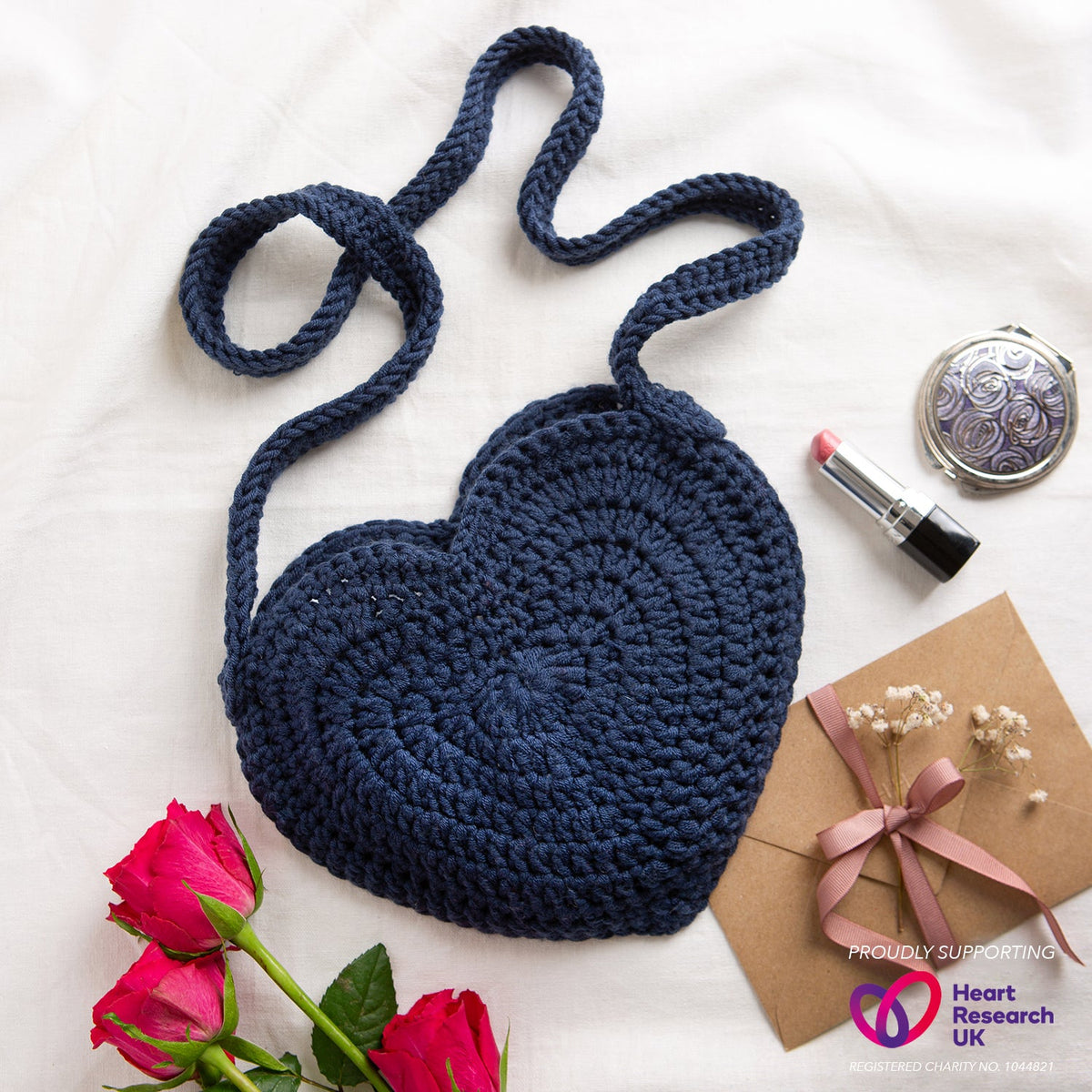 Crochet heart purse pattern discount