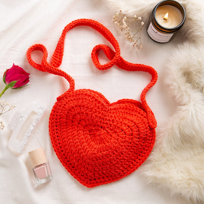 Heart Bag Crochet Kit - Wool Couture