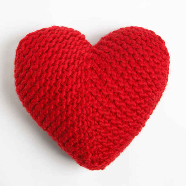 Heart Cushion Knitting Kit - Wool Couture