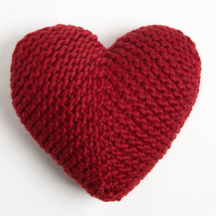 Heart Cushion Knitting Kit - Wool Couture