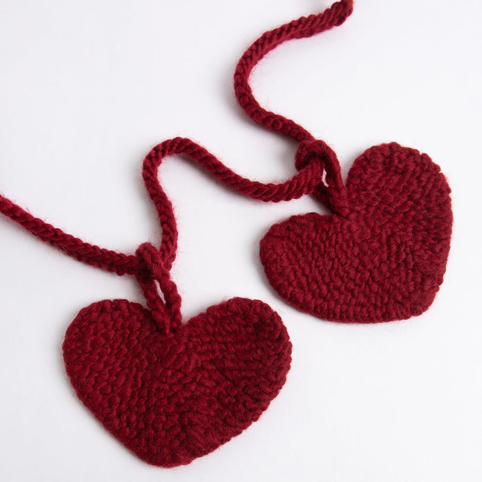 Heart Garland Knitting Kit - Valentines - Wool Couture