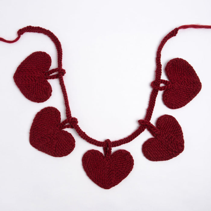 Heart Garland Knitting Kit - Valentines - Wool Couture