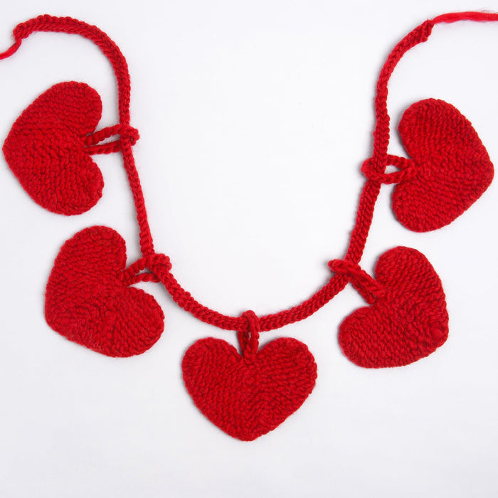 Heart Garland Knitting Kit - Valentines - Wool Couture