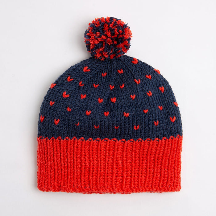 Heart Hat Knitting Kit - Wool Couture