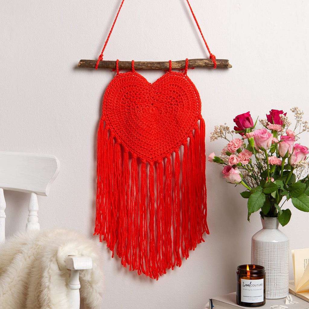 Heart Wall Hanging Crochet Kit | Wool Couture