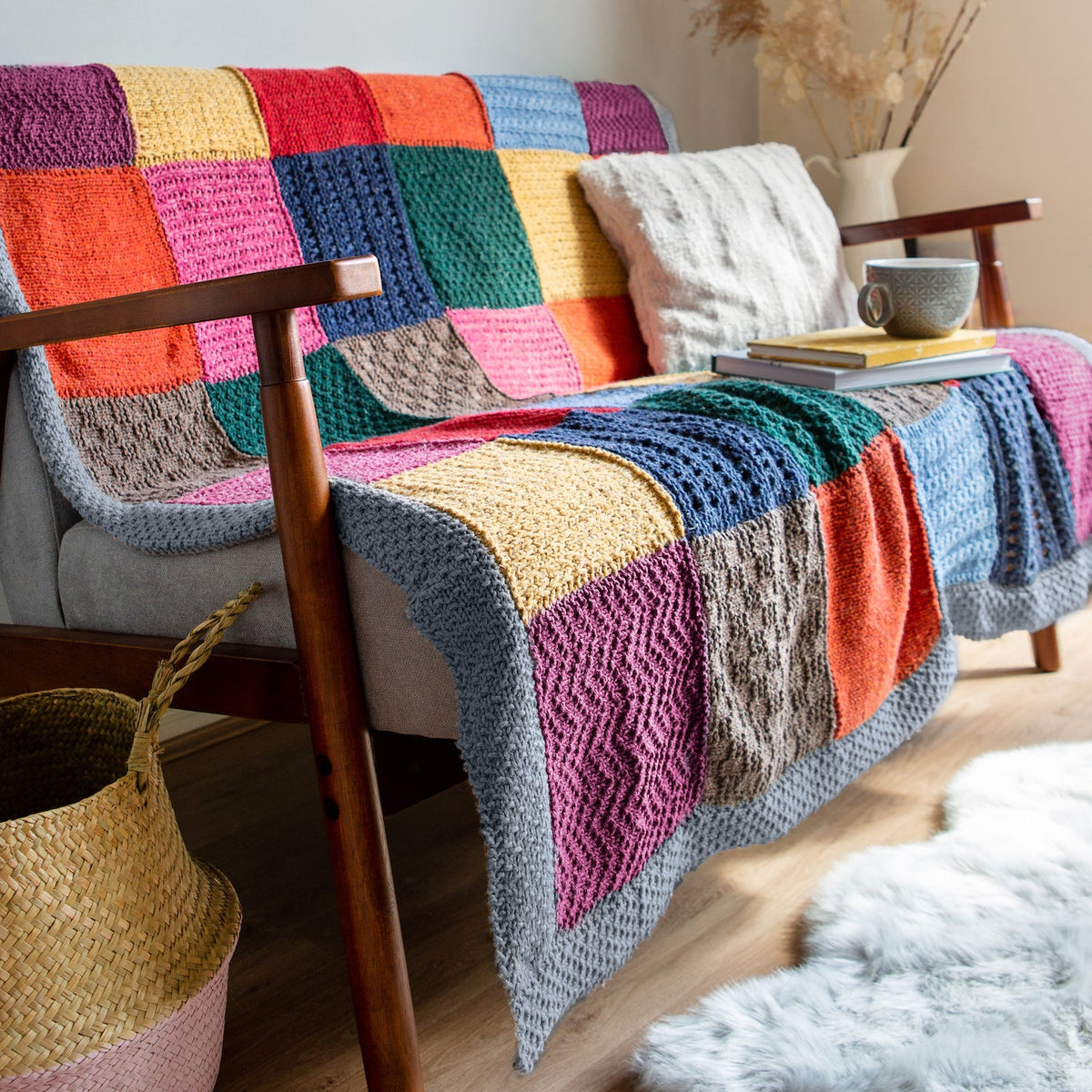 Heritage Blanket Knitting Kit Wool Couture