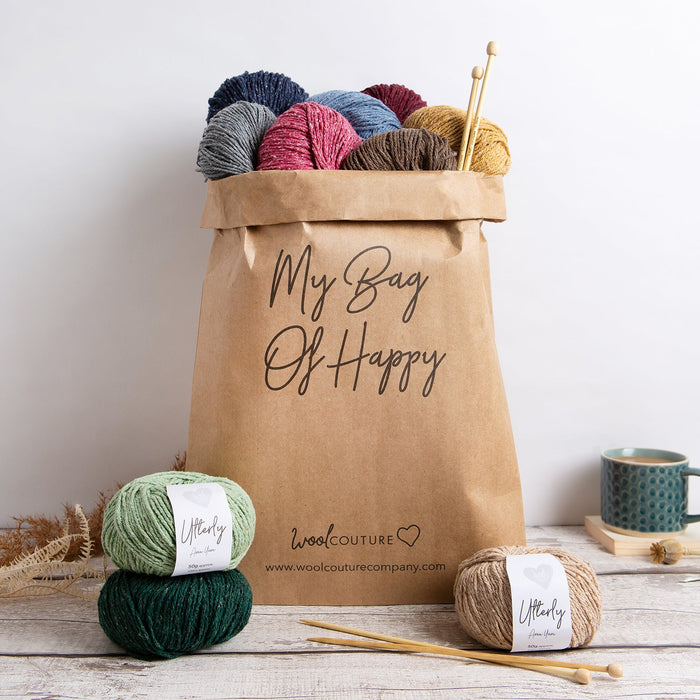 Heritage Blanket Knitting Kit - Harvest - Wool Couture