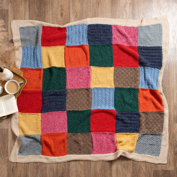 Heritage Blanket Knitting Kit - Harvest - Wool Couture