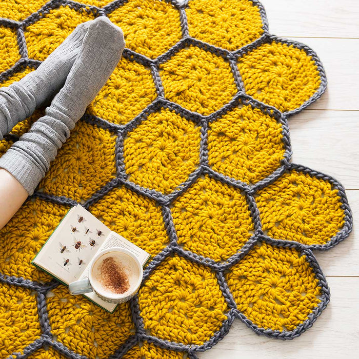 Honeycomb Blanket Crochet Kit - Wool Couture