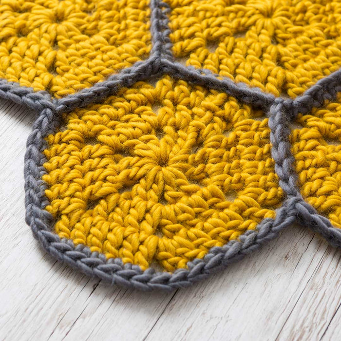 Honeycomb Blanket Crochet Kit - Wool Couture