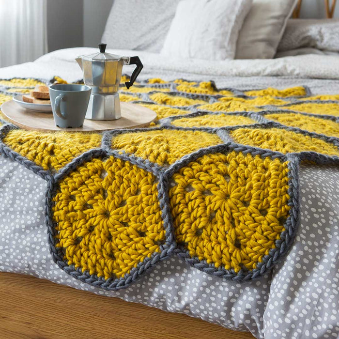 Honeycomb Blanket Crochet Kit - Wool Couture