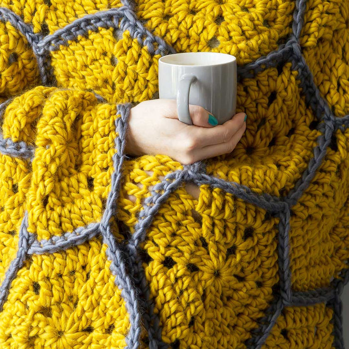 Honeycomb Blanket Crochet Kit - Wool Couture